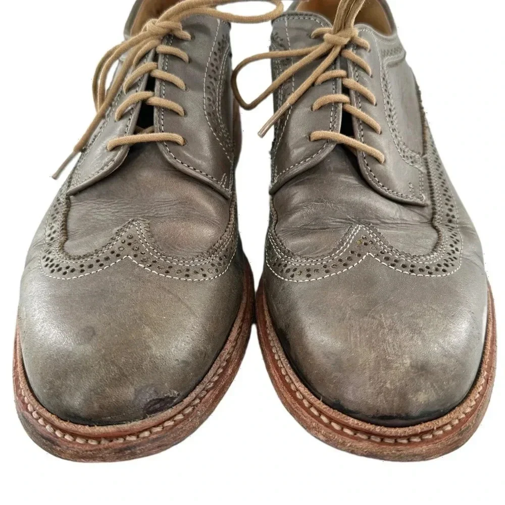 Frye mens derby shoes size 11.5 D taupe brown leather vintage collection